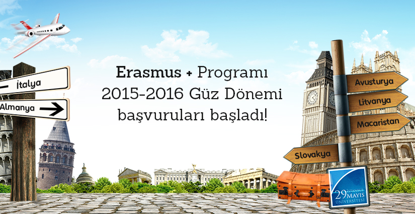 Erasmus+ Programı 2015-2016 Güz Dönemi Öğrenci Hareketliliği