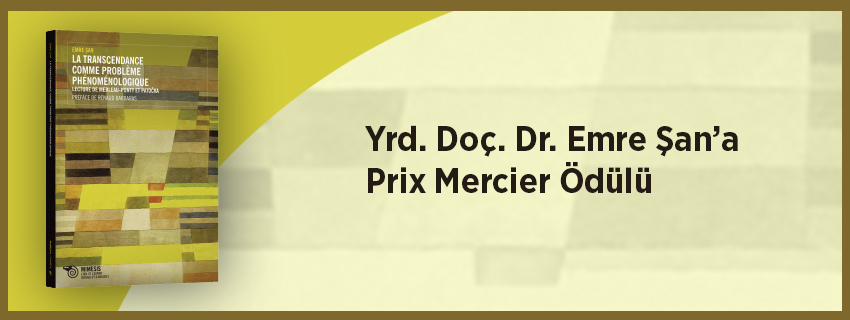 Yrd. Doç. Dr. Emre Şan’a Prix Mercier Ödülü