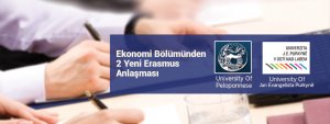 Ekonomi Bölümünden İki Yeni Erasmus Anlaşması