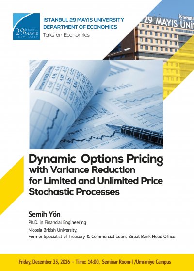 Dynamic Options Pricing with Variance Reduction for Limited and Unlimited Price Stochastic Processes