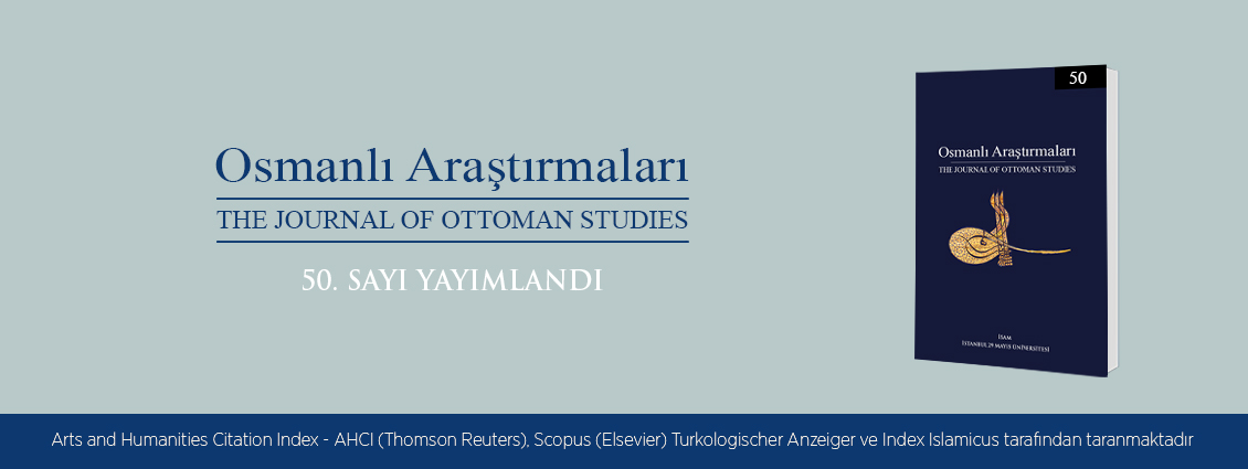 Osmanlı Araştırmaları Dergisi'nin 50. Sayısı Yayımlandı