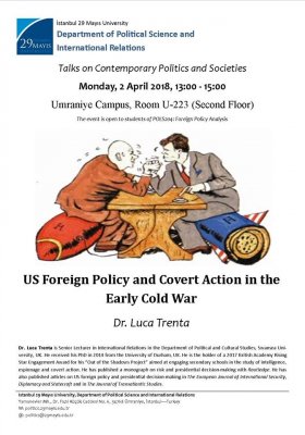 US Foreign Policy and Covert Action in the Early Cold War