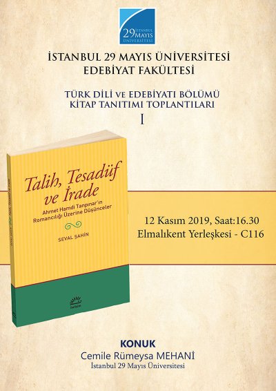 Türk Dili ve Edebiyatı Bölümü Kitap Tanıtımı Toplantıları I
