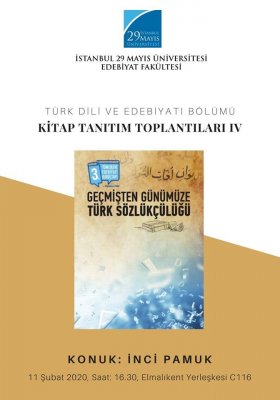 Türk Dili ve Edebiyatı Bölümü Kitap Tanıtımı Toplantıları IV