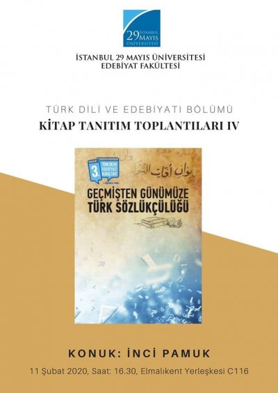 Türk Dili ve Edebiyatı Bölümü Kitap Tanıtımı Toplantıları IV