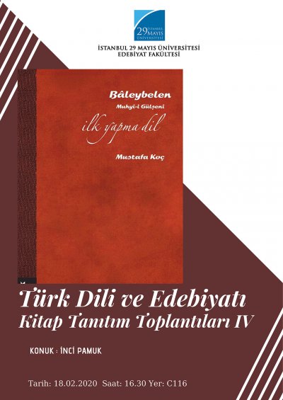 Türk Dili ve Edebiyatı Bölümü Kitap Tanıtım Toplantıları IV