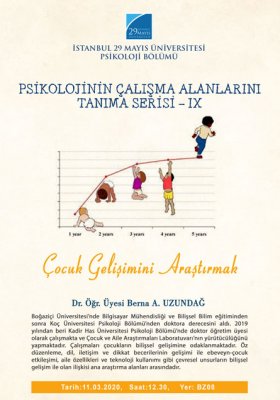 Psikolojinin Çalışma Alanlarını Tanıma Serisi -IX
