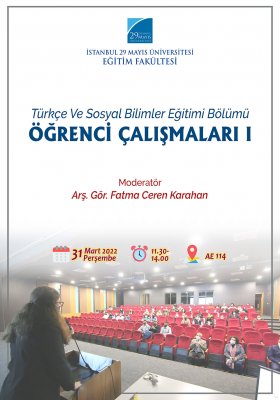 Türkçe ve Sosyal Bilimler Eğitimi Bölümü Öğrenci Çalışmaları I