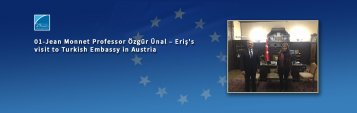 Jean Monnet Professor Özgür Ünal – Eriş’s visit to Turkish Embassy in Austria