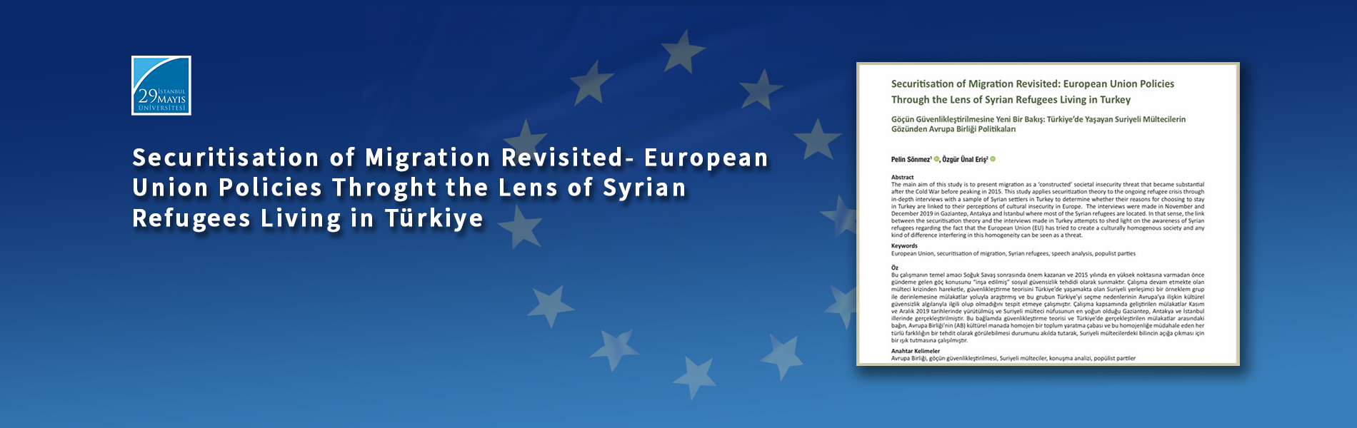 Securitisation of Migration Revisited- European Union Policies Throught the Lens of Syrian Refugees Living in Türkiye