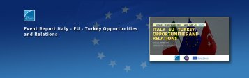 Italy- EU – Turkey: Opportunities and Relations