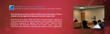 İslam Ekonomisi ve Finansı Kulübü, EFSAM ve İslam Ekonomisi ve Finansı Anabilim Dalı işbirliğinde Etik Bankacılık Kriterleri Analiz Edildi