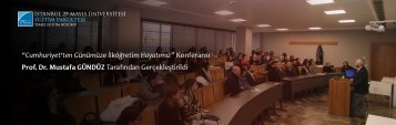 Cumhuriyet\'ten Günümüze İlköğretim Hayatımız Konferansı Prof. Dr. Mustafa Gündüz Tarafından Gerçekleştirildi