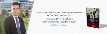 Türkçe ve Sosyal Bilimler Eğitimi Bölümü Öğretim Üyelerinden Dr. Öğr. Üyesi Yasin Yavuz\'un \