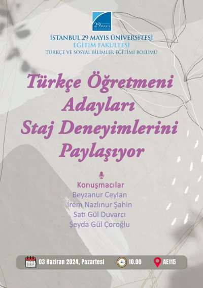 Türkçe Öğretmeni Adayları Staj Deneyimlerini Paylaşıyor