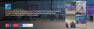 Uluslararası Ofis Müdürlüğümüz 17-20 Eylül 2024 Tarihleri Arasında Avrupa Uluslararası Eğitim Birliği Tarafından Gerçekleştirilen EAIE Uluslararası Eğitim Fuarına Katıldı