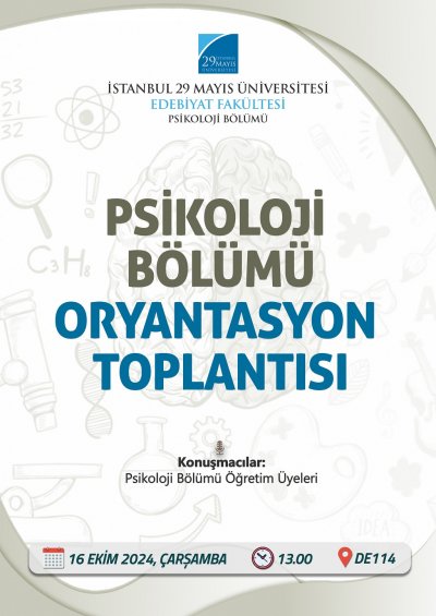Psikoloji Bölümü Oryantasyon Toplantısı