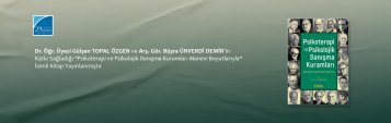 Dr. Öğr. Üyesi Gülşen TOPAL ÖZGEN ve Arş. Gör. Büşra ÜNVERDİ DEMİR’in Katkı Sağladığı \