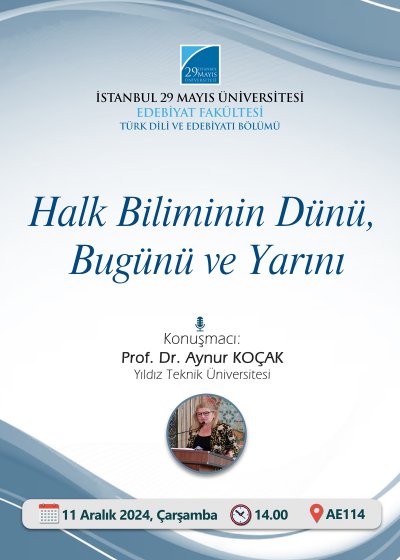 Halk Biliminin Dünü, Bugünü ve Yarını