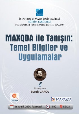 MAXQDA ile Tanışın: Temel Bilgiler ve Uygulamalar
