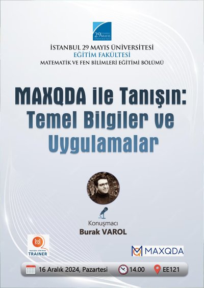 MAXQDA ile Tanışın: Temel Bilgiler ve Uygulamalar