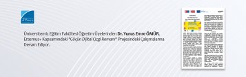 Dr. Yunus Emre ÖMÜR, Erasmus+ Kapsamındaki \