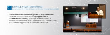 EFSAM Kapsamında Islamic Economics in Indonesia and Digitalization Panel Yapılmıştır