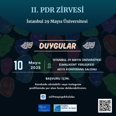 İstanbul 29 Mayıs Üniversitesi II. PDR Zirvesi’ne Davetlisiniz!