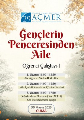 AÇMER - Gençlerin Penceresinden Aile Öğrenci Çalıştayı I