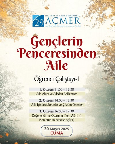 AÇMER - Gençlerin Penceresinden Aile Öğrenci Çalıştayı I