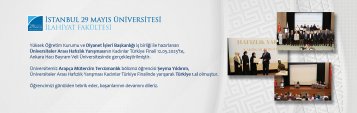 Yüksek Öğretim Kurumu ve Diyanet İşleri Başkanlığı İş Birliği ile Hazırlanan Üniversiteler Arası Hafızlık Yarışmasının Kadınlar Türkiye Finali 12.05.2025te, Ankara Hacı Bayram Veli Üniversitesinde Gerçekleştirilmiştir