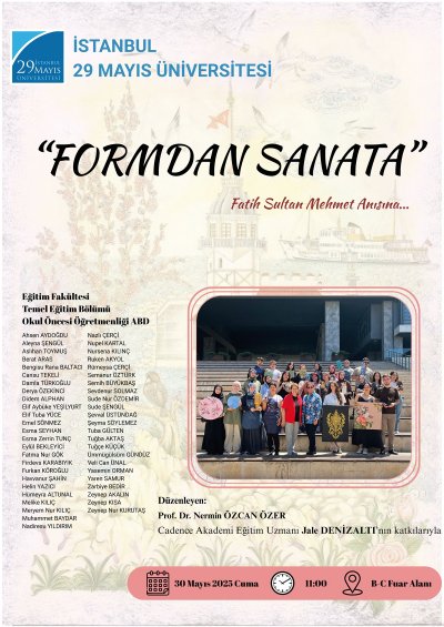 Fatih Sultan Mehmet anısına... Formdan Sanata