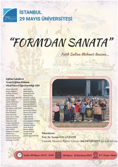 Fatih Sultan Mehmet anısına... Formdan Sanata