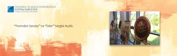  “Formdan Sanata” ve “İzler” Sergisi Açıldı.