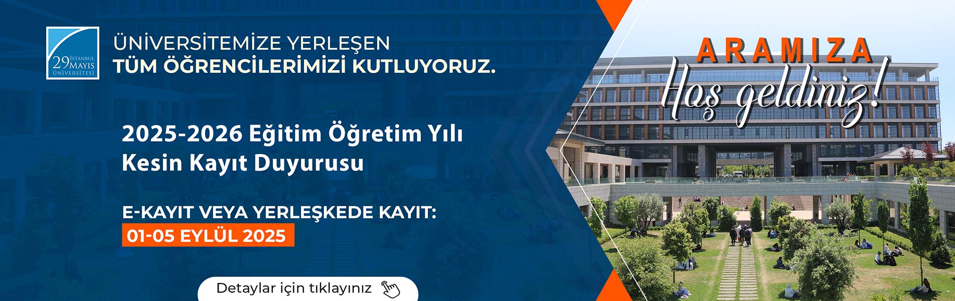 2025-2026 Eğitim-Öğretim Yılı Kesin Kayıt Duyurusu