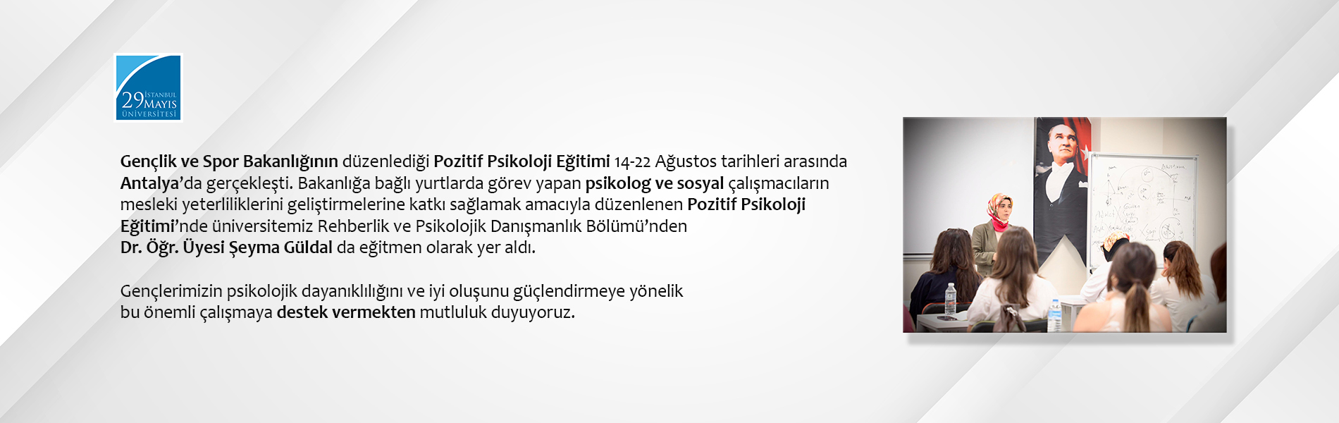 Gençlik Ve Spor Bakanlığının Düzenlediği Pozitif Psikoloji Eğitimi