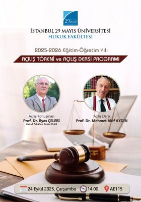 Hukuk Fakültesi Açılış Dersi