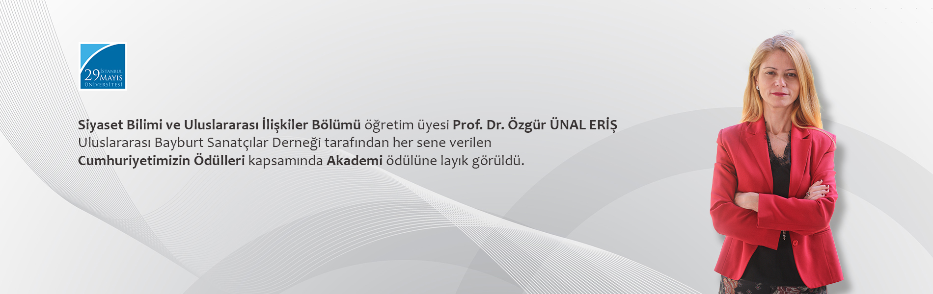 Prof. Dr. Özgür ÜNAL ERİŞ Uluslararası Bayburt Sanatçılar Derneği Tarafından Akademi Ödülüne Layık Görüldü