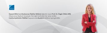 Prof. Dr. Özgür ÜNAL ERİŞ Uluslararası Bayburt Sanatçılar Derneği Tarafından Akademi Ödülüne Layık Görüldü