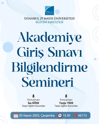 Akademiye Giriş Sınavı Bilgilendirme Semineri 