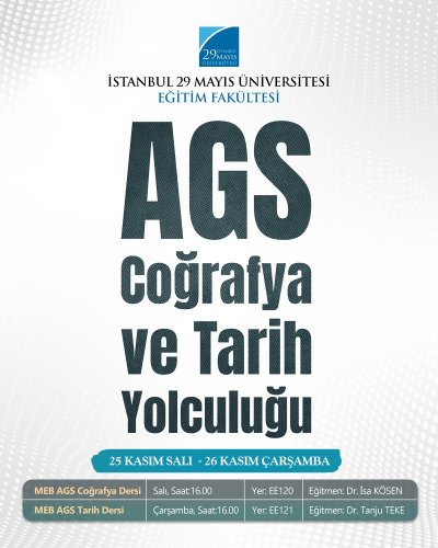 AGS Coğrafya ve Tarih Yolculuğu
