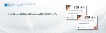 Türkçe Öğretmenliği Bölümü Öğrencilerimiz EDUCONGRESS 2025\'te