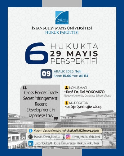 Hukukta 29 Mayıs Perspektifi! Cross-Border Trade Secret Infringement: Recent Development in Japanese Law