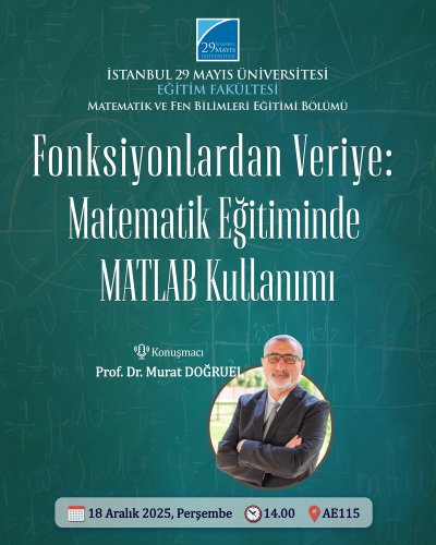 Fonksiyonlardan Veriye: Matematik Eğitiminde MATLAB Kullanımı