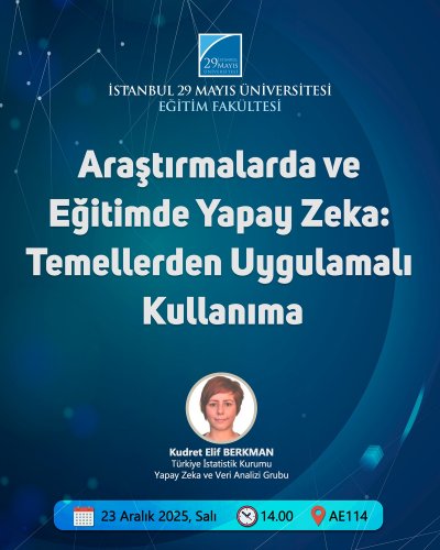 Araştırmalarda ve Eğitimde Yapay Zeka: Temellerden Uygulamalı Kullanıma