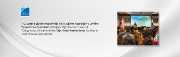 Öğretmenlere Yönelik Türkçe Miras Dil Semineri Dr. Öğr. Üyesi Hasret Saygı Tarafından Londra’da Gerçekleştirildi