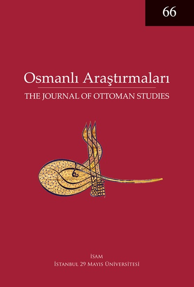 Osmanlı Araştırmaları Dergisi 66. Sayı Kapak Resmi