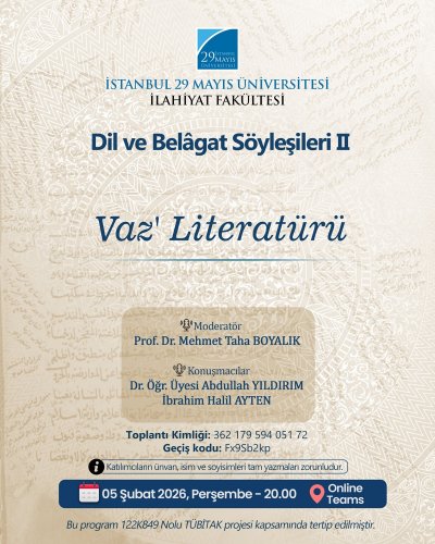 Dil ve Belâgat Söyleşileri II - Vaz' Literatürü