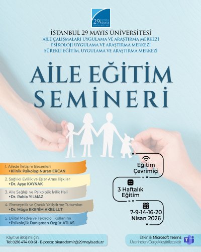AÇMER & PAMER & SÜREM Aile Eğitim Semineri