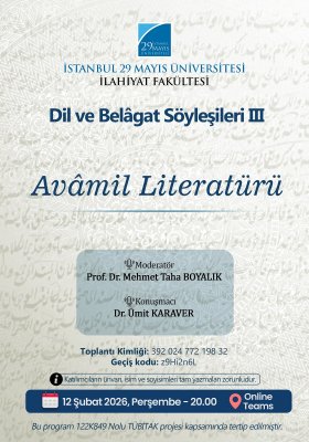 Dil ve Belâğat Söyleşileri III Avâmil Literatürü